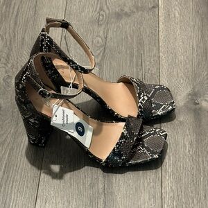 a new day Snakeskin Patterned Heels